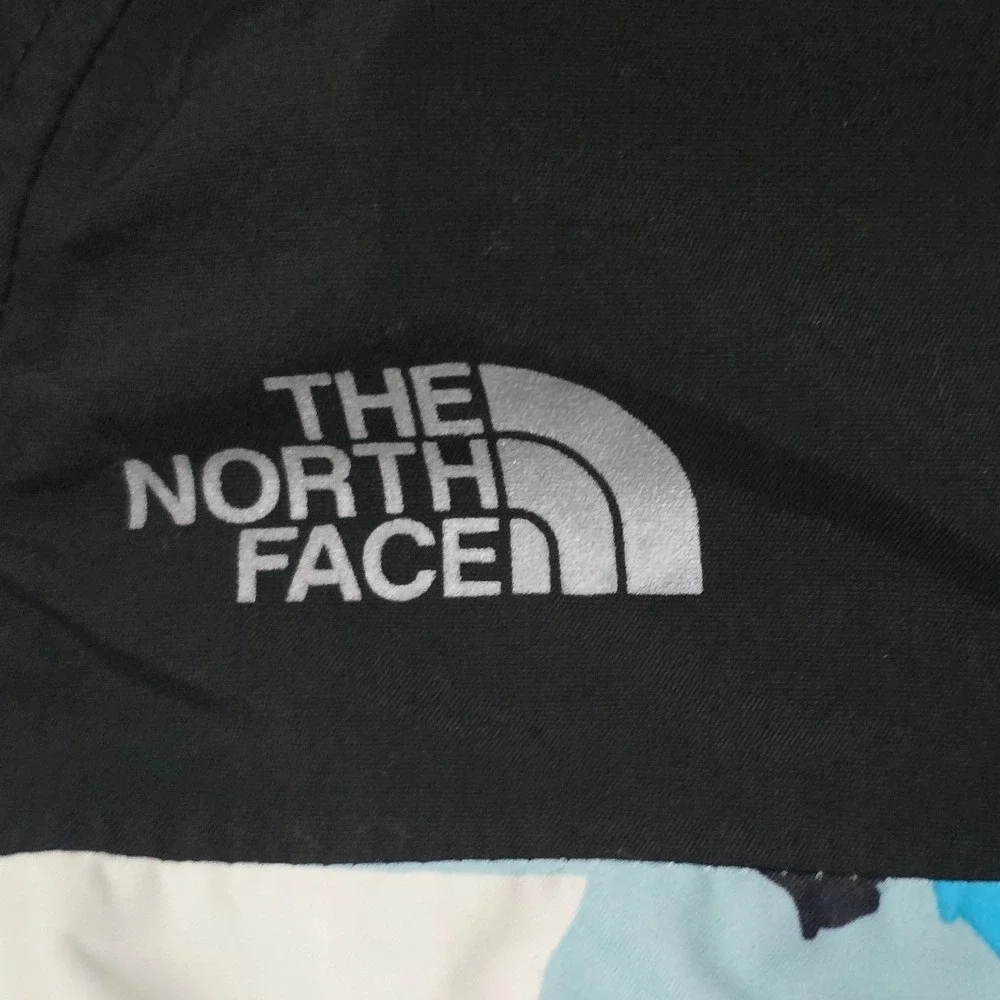 The North Face Girls Southwestern Print Hooded Jacket Sz 10/12 Blue‎ Black White